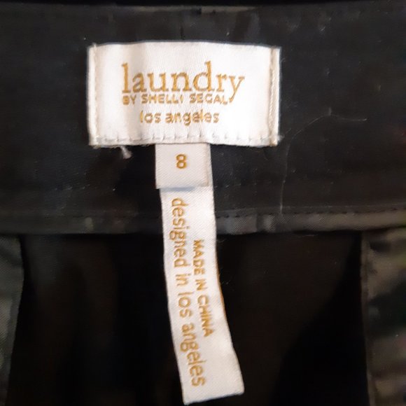 Laundry by Shelli Segal Black Slit Ankle Pants - Picture 4 of 10